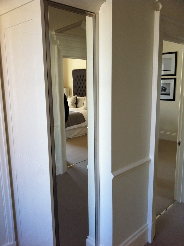 Full-length wardrobe mirror fitted in Banbury home